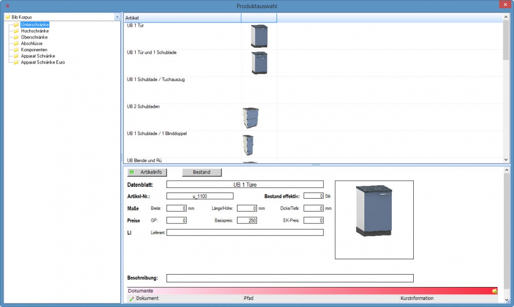 Produktdialog Integration (Individuell Erweiterbar)